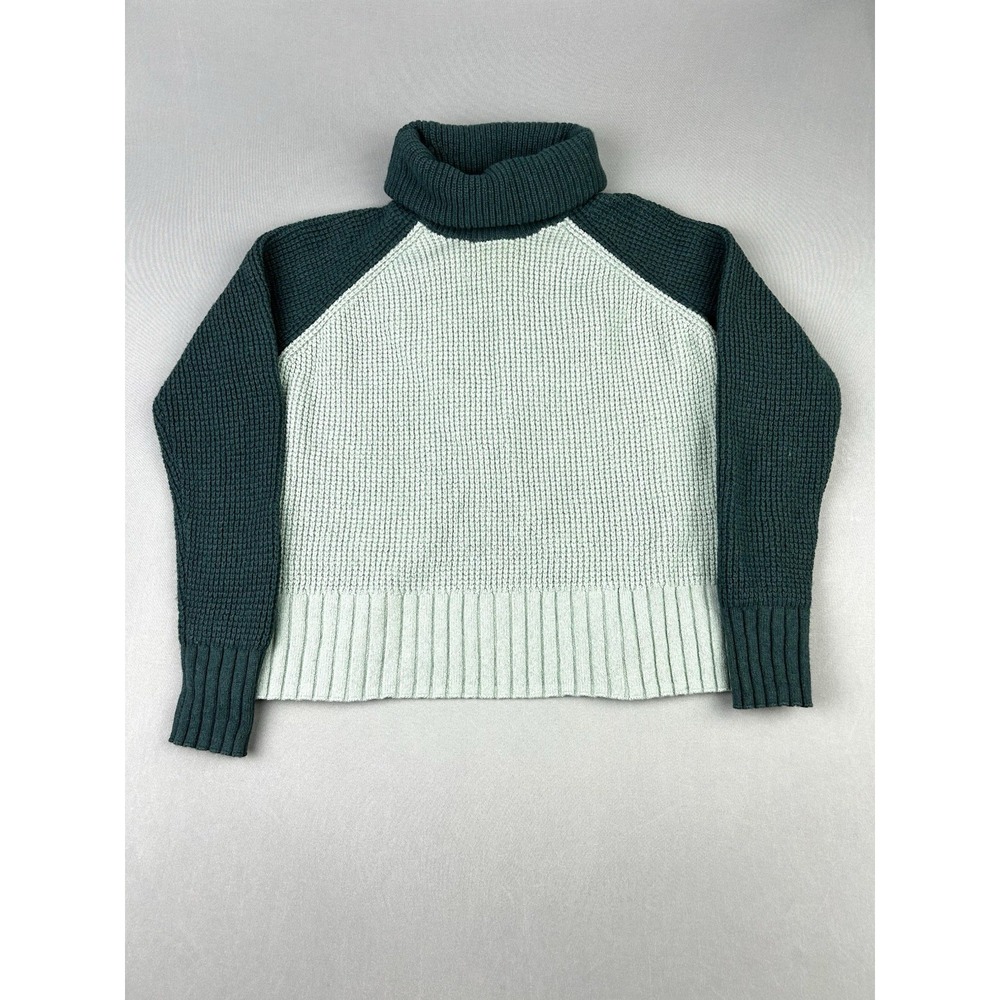 Madewell Women's‎ S Split-back Crop Sweater Green